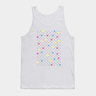 Pin Point Hearts CMYK Tank Top